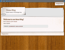 Tablet Screenshot of demo.primaryblogger.co.uk