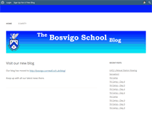 Tablet Screenshot of bosvigoschool.primaryblogger.co.uk